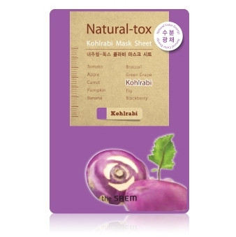 СМ Маска-детокс тканевая с экстрактом кольраби Natural – tox kohlrabi Mask Sheet