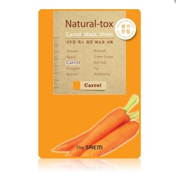 СМ Маска-детокс тканевая морковная Natural – tox Carrot Mask Sheet