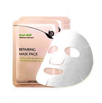 СК Snail Маска для лица с муцином улитки Snail+EGF Repairing Mask Pack 1P(sheet)